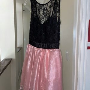 Black and pink party/homecoming dress